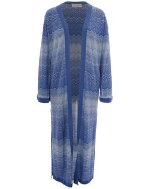 MC2 Saint Barth Long Cardigan - Blue