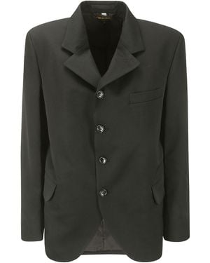 Comme des Garçons Single-Breasted Suit Jacket - Green