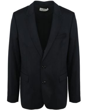 Ami Paris Single-Breasted Blazer Jacket - Black