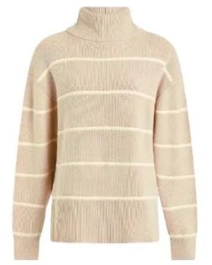 Varley Ribbed-Knit Turtleneck Sweater - Natural