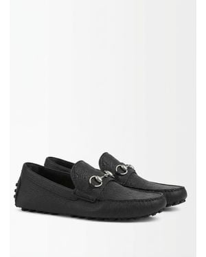 Gucci Horsebit Detailed Drivers - Black
