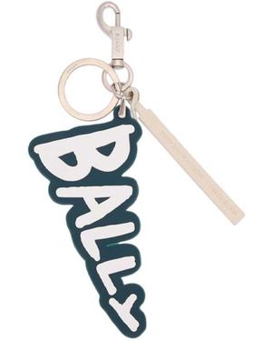 Bally Logo Key Chain - White