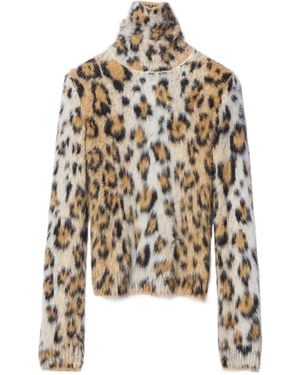 Celine High Neck Jumper - White