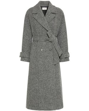 Weekend by Maxmara Wkdtema Long Tweed Coat - Grey