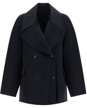 Loulou de Saison Neil Double-Breasted Coat - Blue