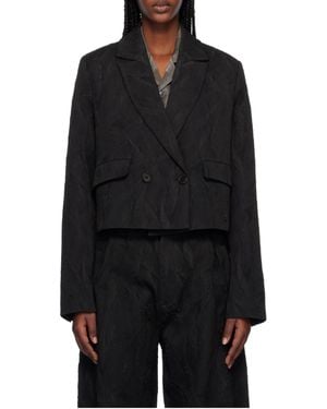Henrik Vibskov Long-Sleeved Suit Coat - Black
