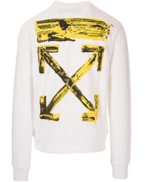 Off-White c/o Virgil Abloh Arrowhead Printed Leisure Sweater - Metallic