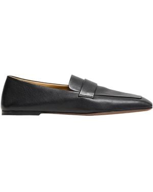 The Row Square Loafer - Black