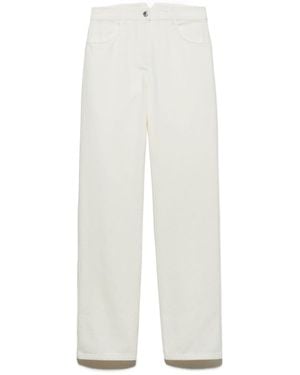 MAX&Co. Straight-Leg Chinos - White