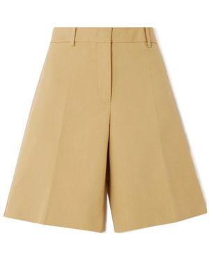 Jil Sander Cotton-Pique Shorts - Natural