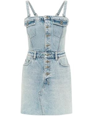 Ksubi Thin Shoulder Strap Dress - Blue