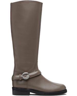 Coperni Belt Cavalier Tall Boots - Brown