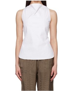 Rohe Open-Back Crushed Top - White
