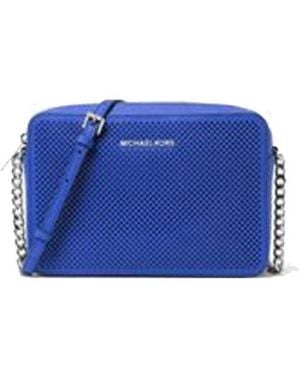 Michael Kors Logo Details Satchel - Blue