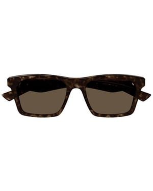 McQueen Eyewear Square Frame Sunglasses - White