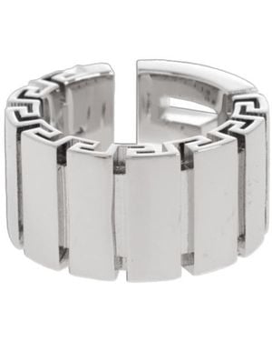 Versace Greek Pattern Ring - White
