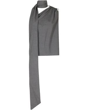 GIUSEPPE DI MORABITO Sleeveless Top - Gray