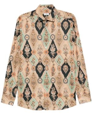 Etro All-Over Paisley Printed Shirt - Natural