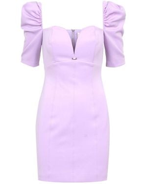 Aniye By Lantern Sleeve Dress - Purple