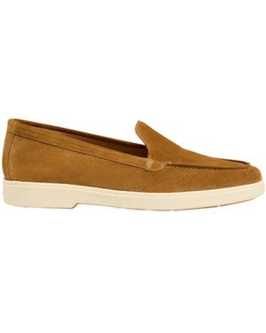 Santoni Yalta Loafers - Brown