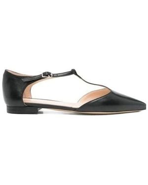 P.A.R.O.S.H. Ankle Strap Flats - Brown