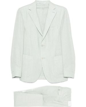 Eleventy Single-Breasted Suit - White