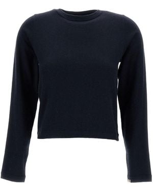 Extreme Cashmere Lisa Long Sleeve Knitted Top - Blue
