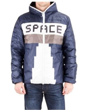 Iceberg Logo Details Down Jacket - Blue