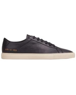 Common Projects Round Toe Lace-Up Sneakers - Blue