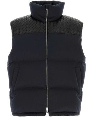 Bottega Veneta Midnight Blue Cotton Blend Down Jacket