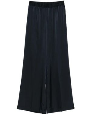 P.A.R.O.S.H. Elastic-Waist Palazzo Pants - Black