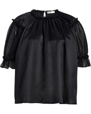 Ulla Johnson Short-Sleeved Top - Black