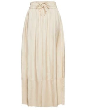 Jil Sander Highwaist Loose Straightleg Pants - Natural