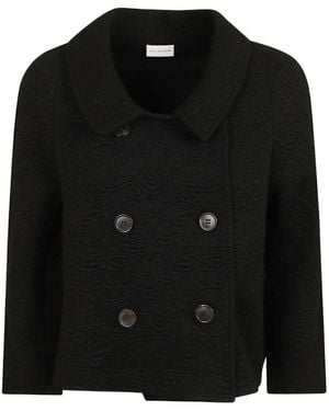 Dries Van Noten Elegant Voluminous Jacket - Black