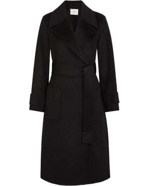 JOSEPH Belted Coat - Black