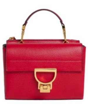 Coccinelle Arlettis Foldover Top Small Top Handle Bag - Red