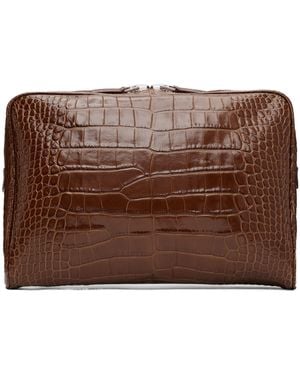 Tom Ford Minimalist Laptop Bag - Brown