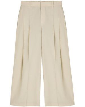 Brunello Cucinelli Cotton Blend Pants - White