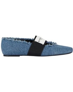 Givenchy Sliced Square Ballet Flats - Blue