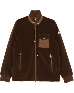 Moncler High-Neck Long-Sleeved Knitwear - Brown
