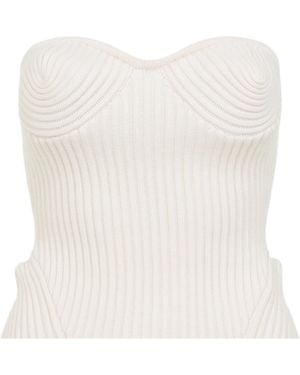 Jean Paul Gaultier Sleeveless Knitted Tank Top - White