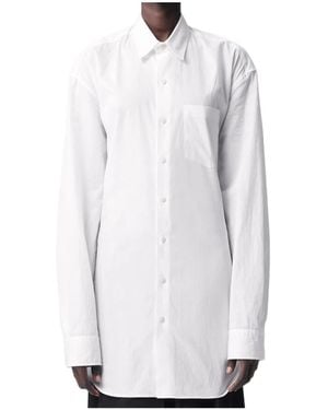 Ann Demeulemeester Dete Long Pocket Shirt - White