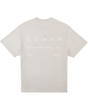 【送料&関税込】Hogan Cotton Jersey T-shirt Hogan T-shirts for Men | Online Sale up to 46% off | Lyst