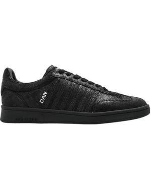 DSquared² Boxer Low Up Trainers - Black