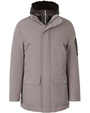 Brunello Cucinelli Zip-Up Hooded Jacket - Gray