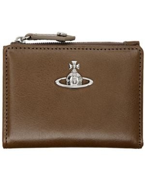 Vivienne Westwood Ultra-Thin Flip Card Holder - Brown