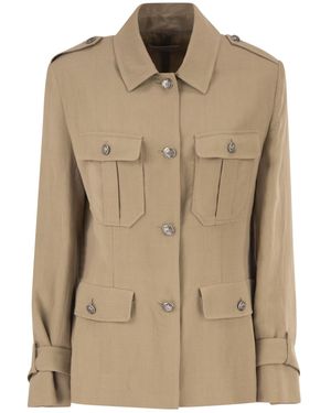 Antonelli Long-Sleeved Casual Jacket - Natural