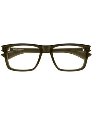 Saint Laurent Full-Rimmed Glasses (With Non-Prescription Lenses) - Multicolour