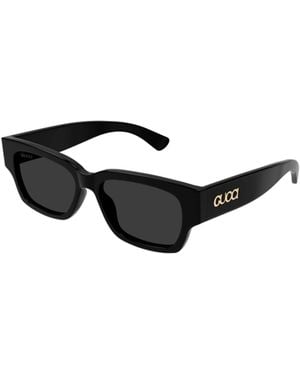 Gucci Glossy Rectangular Sunglasses - White