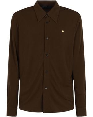Amiri Logo Plaque Shirt - Brown